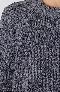 Marled Organic Cotton Blend Sweater