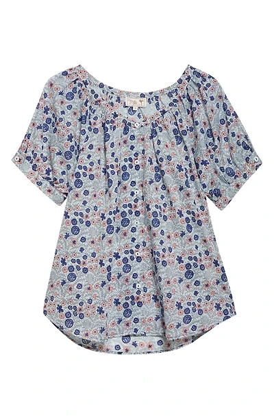 Naomi Print Puff Sleeve Top