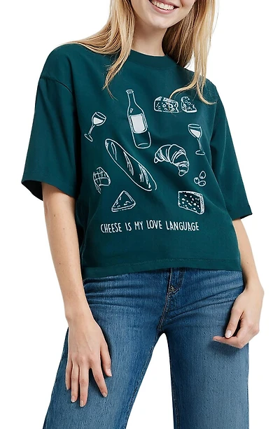 Jamie I Love Cheese Graphic T-Shirt