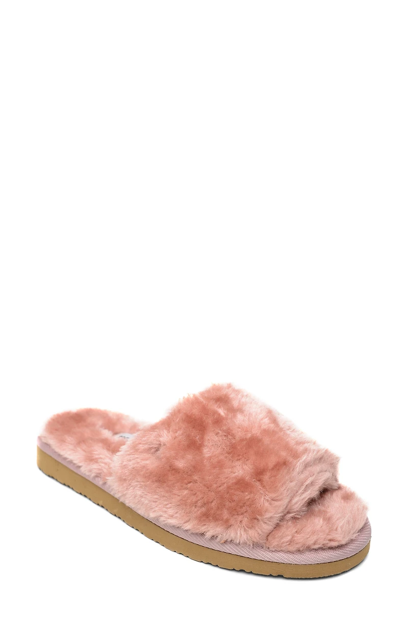 Faux Fur Slide Slipper