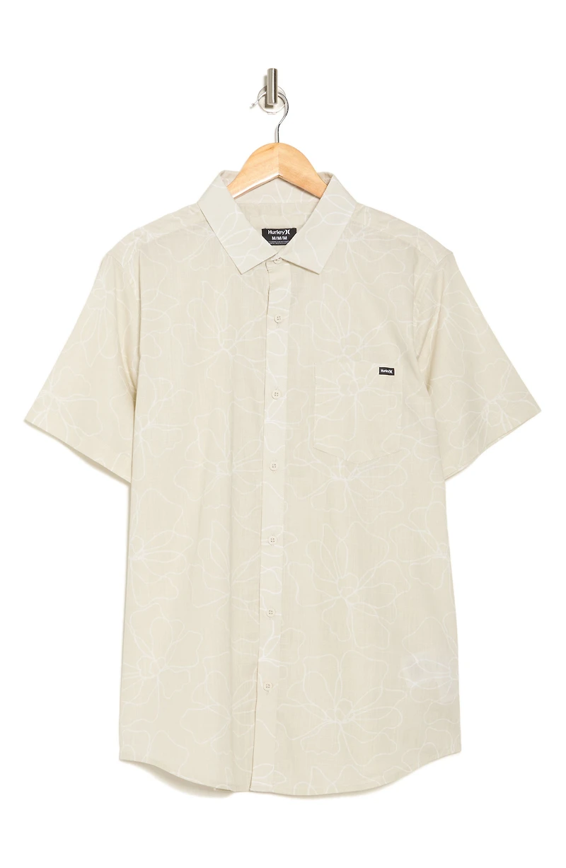Caryota Short Sleeve Cotton Button-Up Shirt