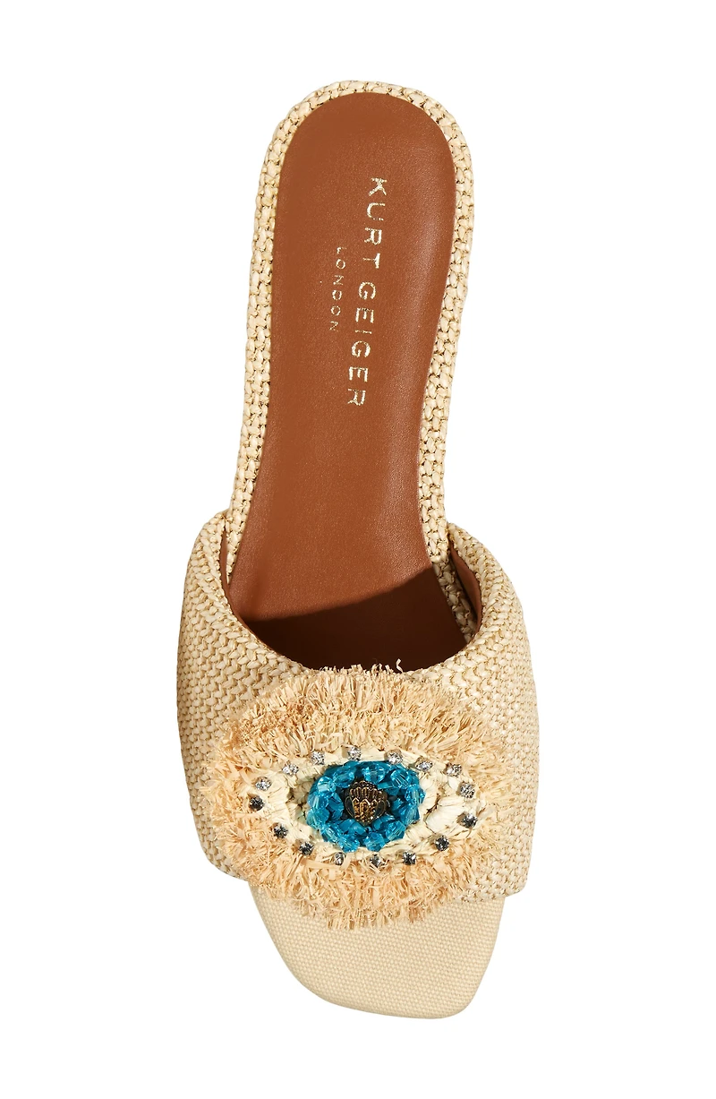 Eye Woven Slide Sandal