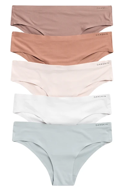 Assorted 5-Pack Bonded Microfiber Tanga Briefs