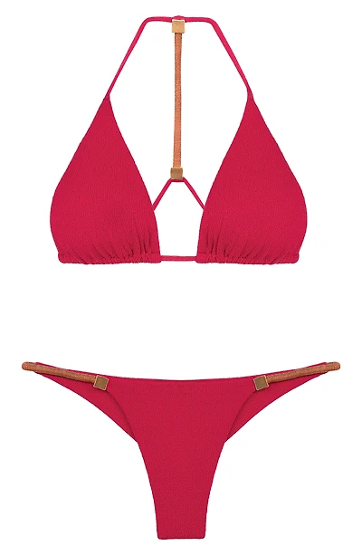 Firenze Aika T-Back Beaded Triangle Bikini Top