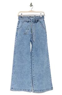 Belted Wide Leg Jeans