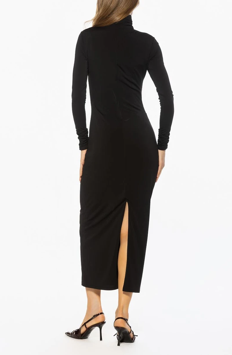 Veda Long Sleeve Mock Neck Dress