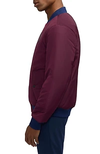 Evlon Reversible Faux Shearling Bomber Jacket