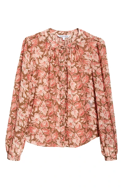 Ashlynn Floral Print Silk Shirt