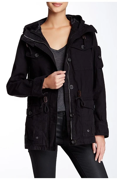 Hooded Military Jacket