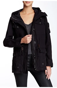 Hooded Military Jacket