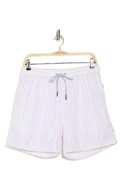 Ponji Stripe Swim Trunks