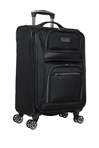 Rugged Roamer 20-Inch Dobby Softside Expandable Spinner Carry-On Luggage