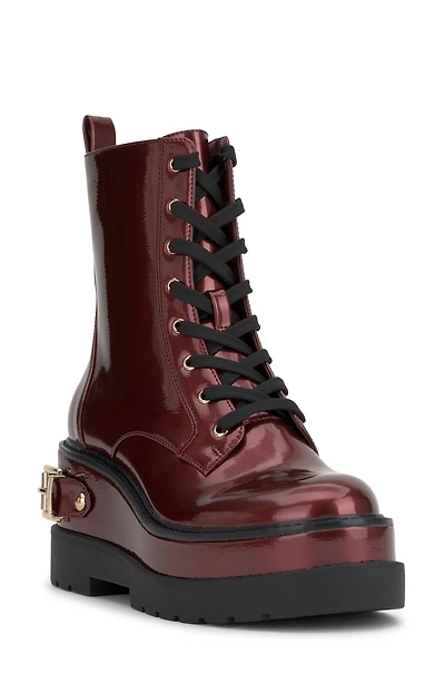 Imelda Lace-Up Platform Moto Bootie