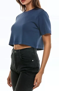 Cloud Luxe Crewneck Crop T-Shirt