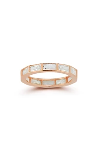 Baguette Cubic Zirconia Eternity Band Ring