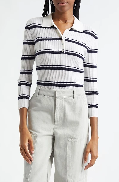 Stripe Cashmere & Silk Top