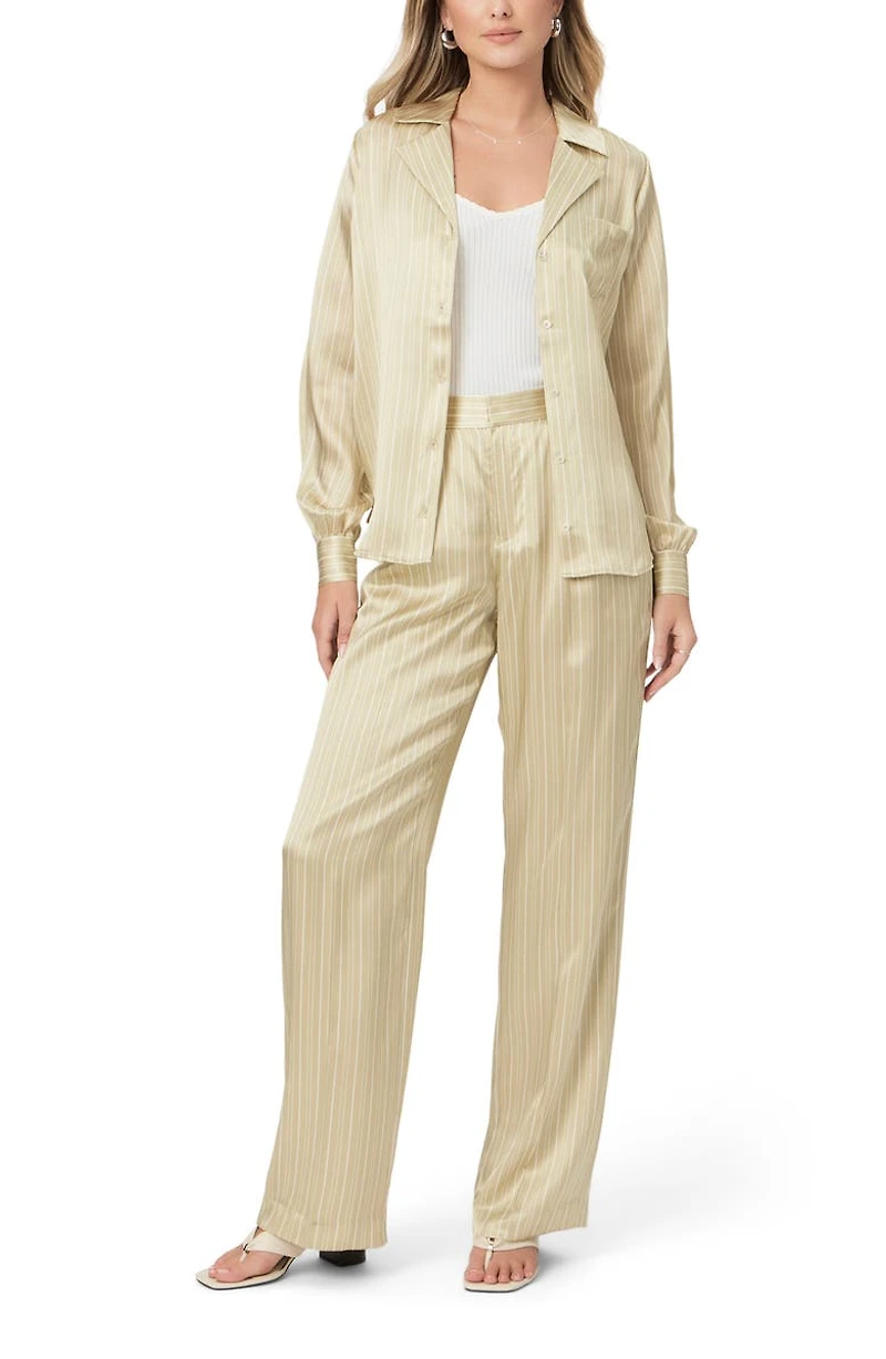 Garrett Stripe Silk Pants