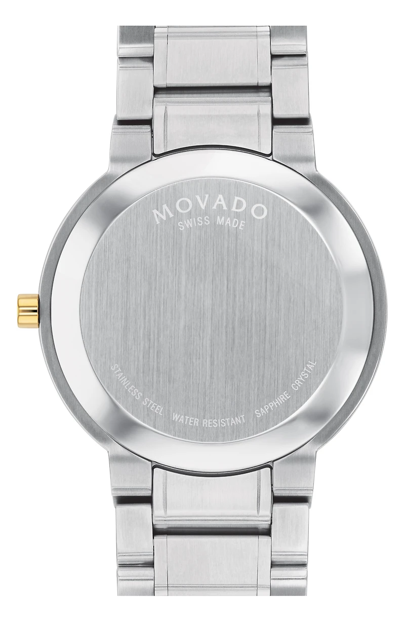 Portfolio Two-Tone Stainless Steel Swiss Quartz Bracelet Watch, 40mm