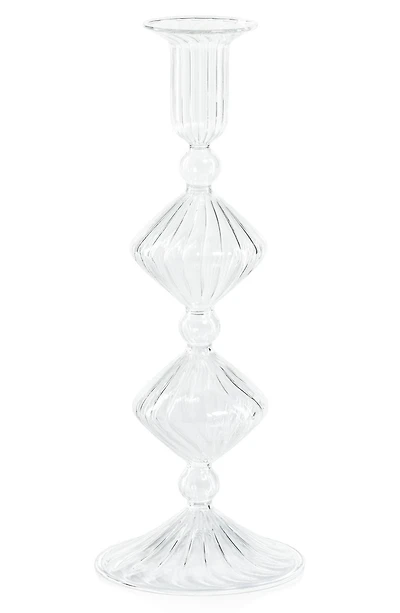 Zyrandol Set of 2 Glass Taper Candleholders