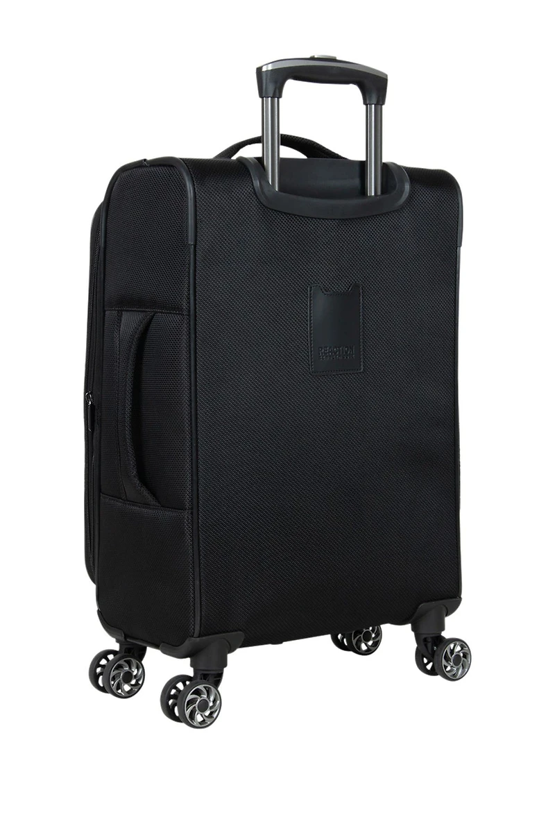 Rugged Roamer 20-Inch Dobby Softside Expandable Spinner Carry-On Luggage