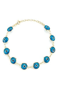 Sterling Silver Evil Eye Bracelet