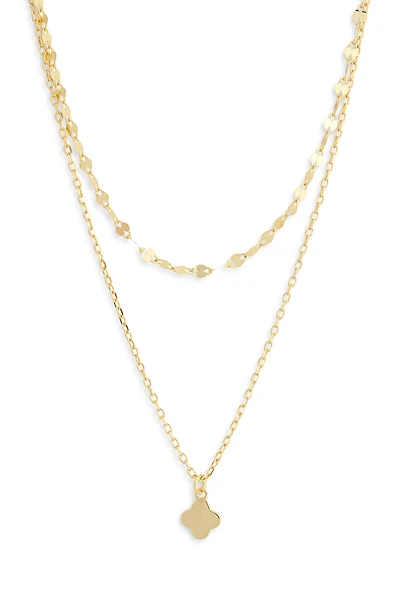 Layered Clover Necklace