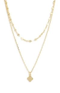 Layered Clover Necklace