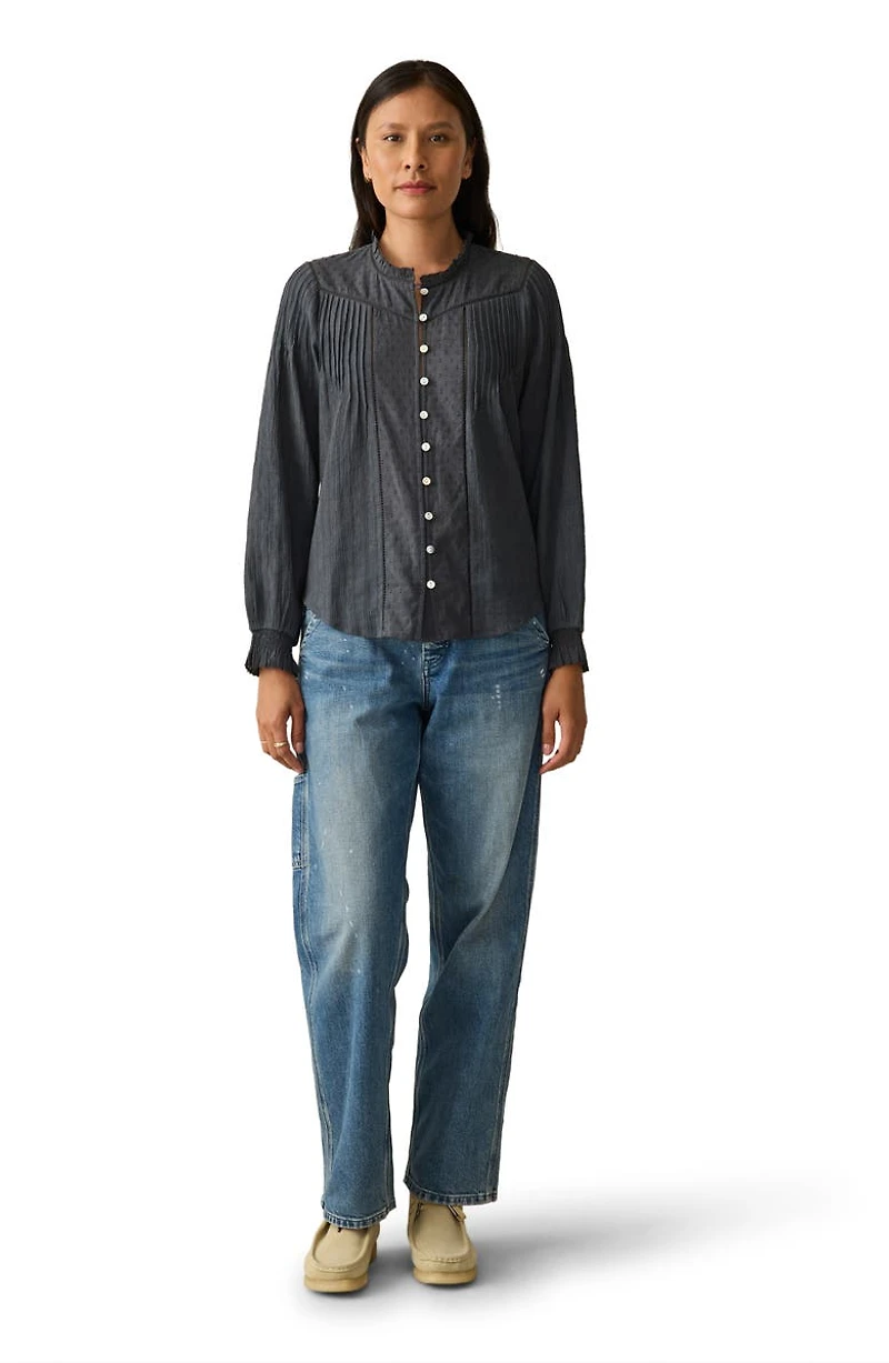 Lily Organic Cotton Button-Up Shirt