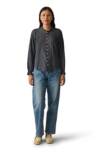 Lily Organic Cotton Button-Up Shirt