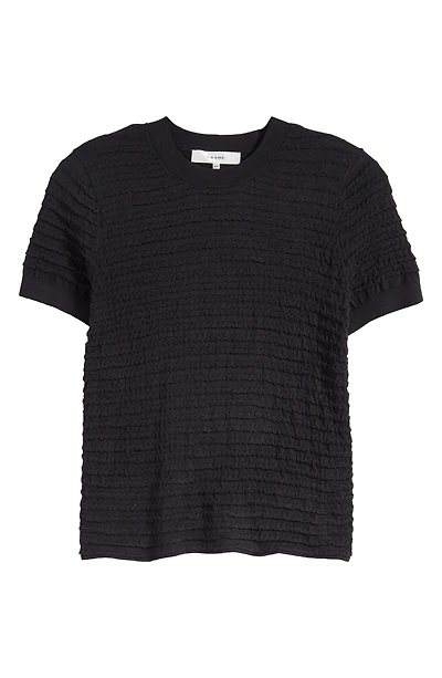 Smocked Silk Blend Sweater