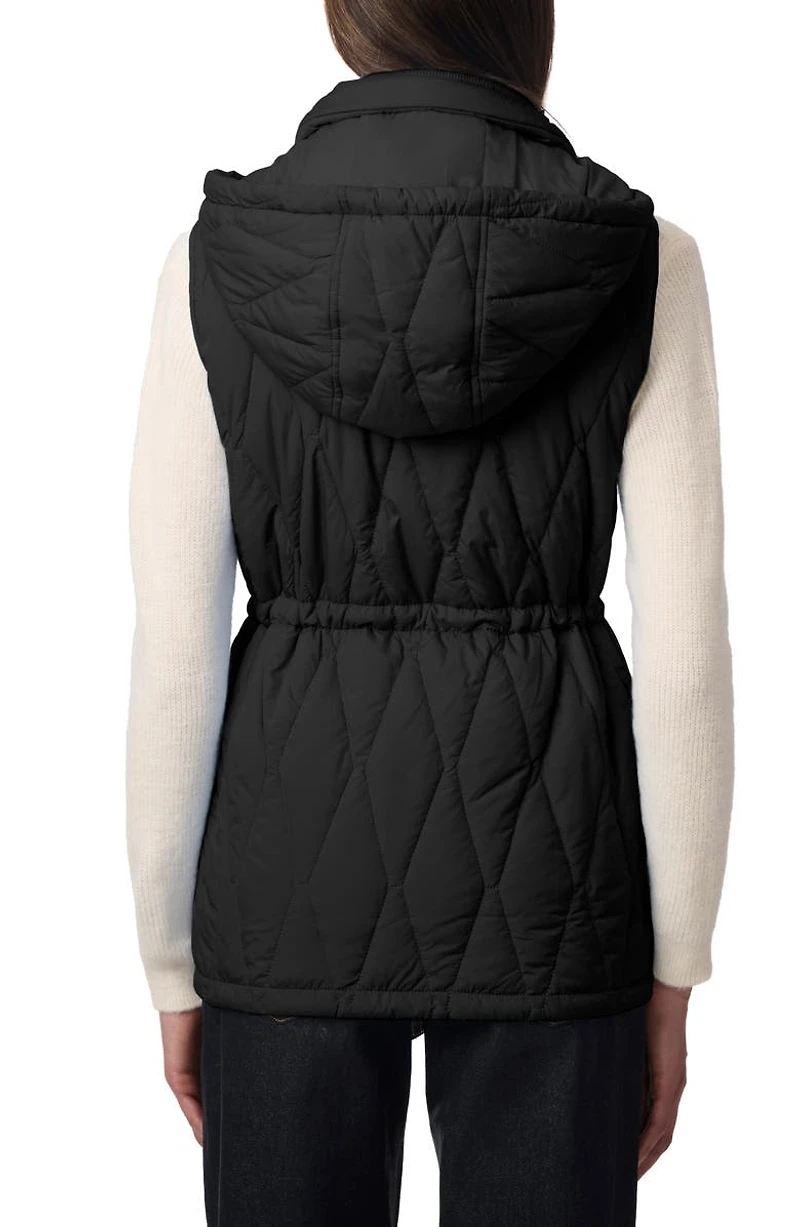Quilted Hooded Recycled Polyester Vest