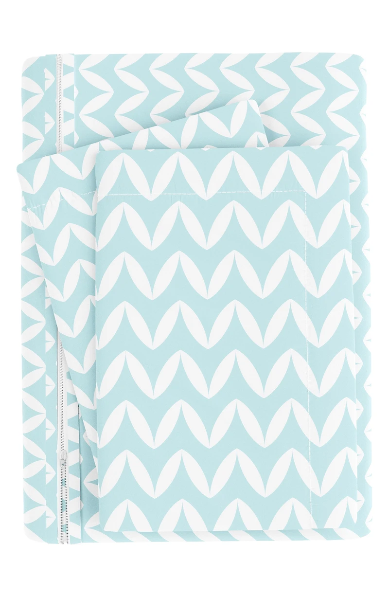 IENJOY HOME Premium Ultra Soft 3-Piece Puffed Chevron Print Duvet Cover Set