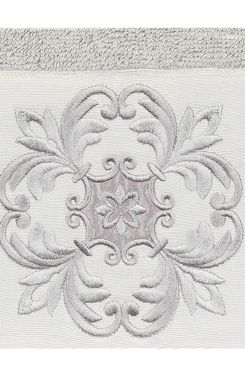 Alyssa Embellished Bath Towel - Light Gray