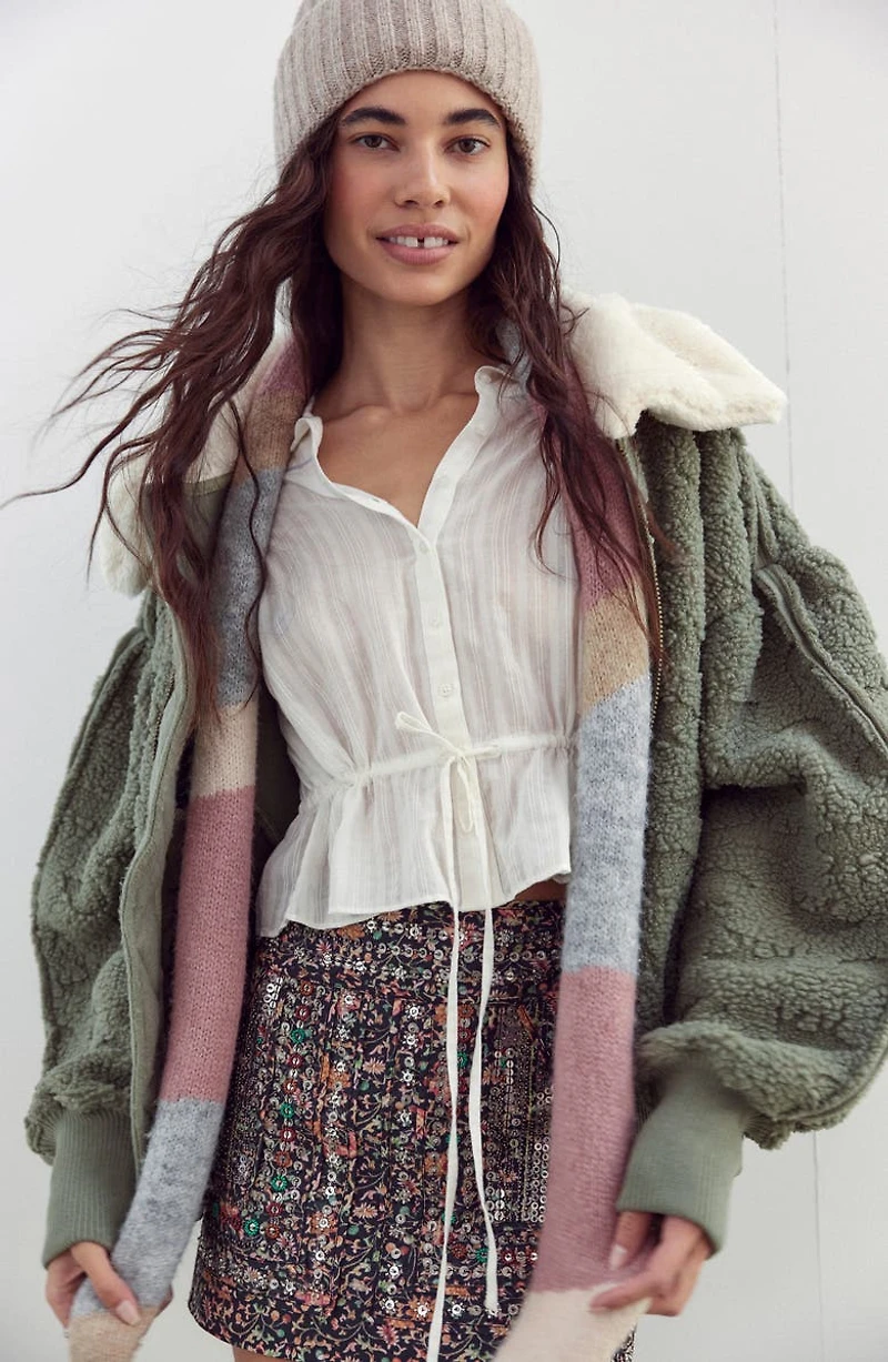 Daybreak Ruffle Cotton Shirt