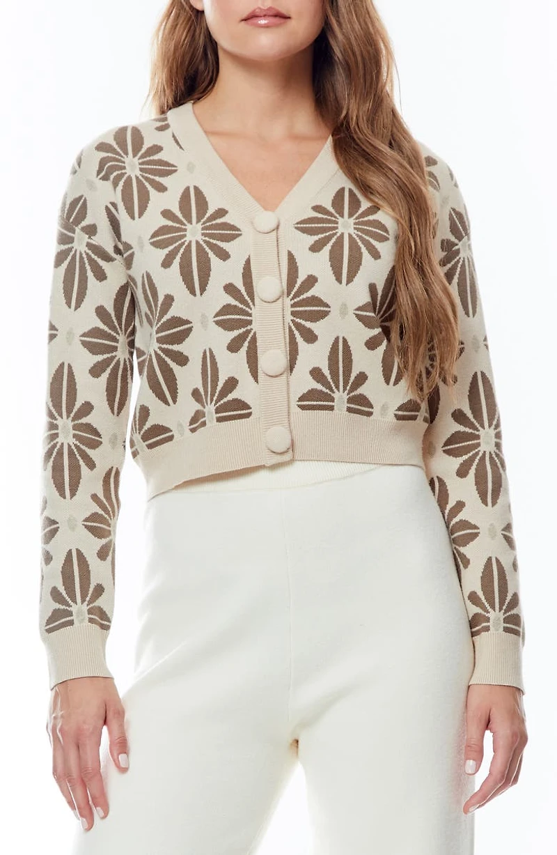 Belle Floral Crop Cardigan