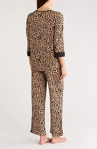Leopard Print Top & Pants Pajamas
