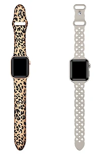 Assorted 2-Pack Silicone Apple Watch® Watchbands