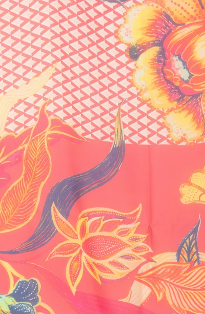 Exotic Floral Square Scarf