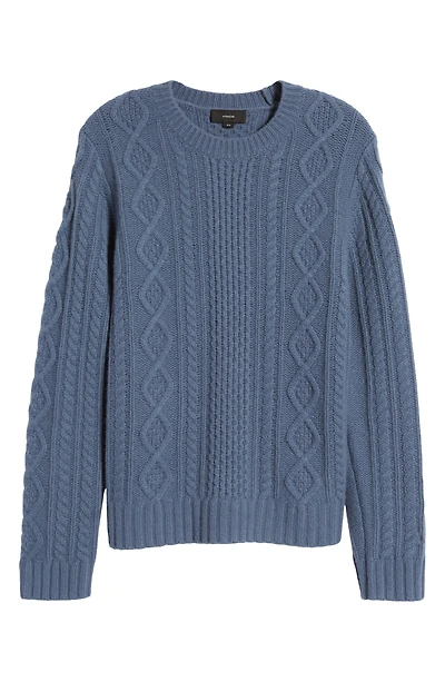 Wool Aran Cable Sweater