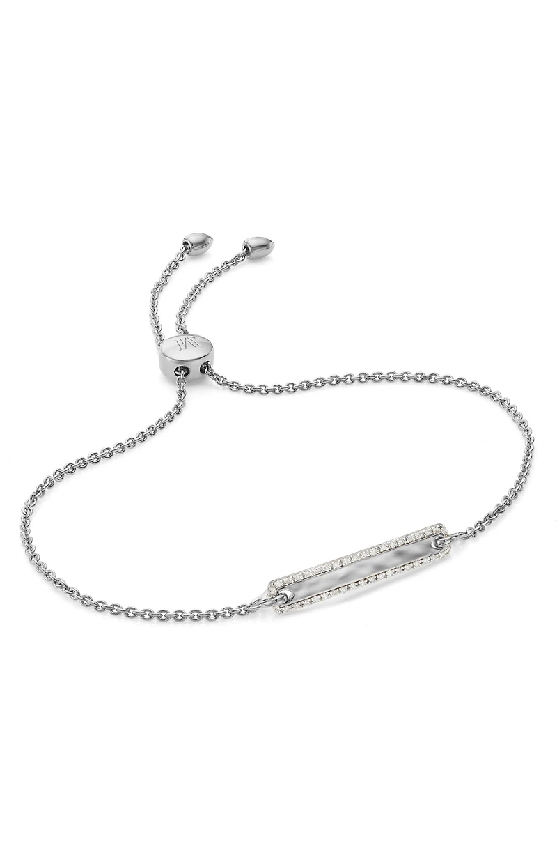 Havana Bar Diamond Pavé Friendship Chain Bracelet