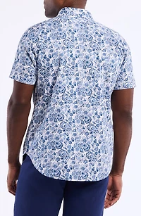 Lamton Short Sleeve Cotton Button-Up Shirt