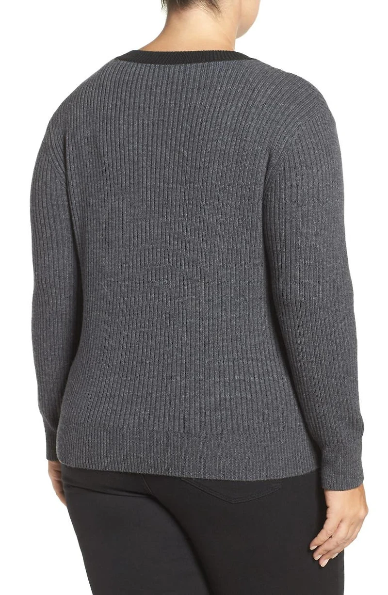 Amity Merino Wool Lace-Up Sweater
