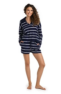 Yacht Stripe Cover-Up Top