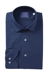 Travel Cotton Stretch Trim Fit Dress Shirt