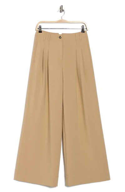 Pleated High Waist Wide Leg Pants
