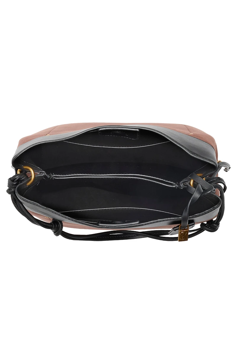 Opal Mixed Media Hobo Bag