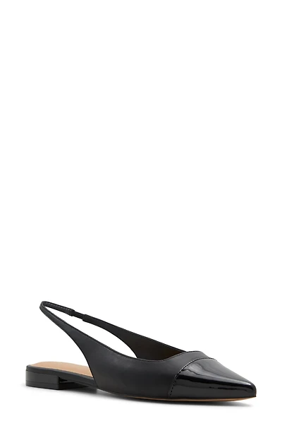 Fleure Slingback Pointed Cap Toe Flat