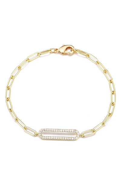 Elongated Pavé Chain Bracelet