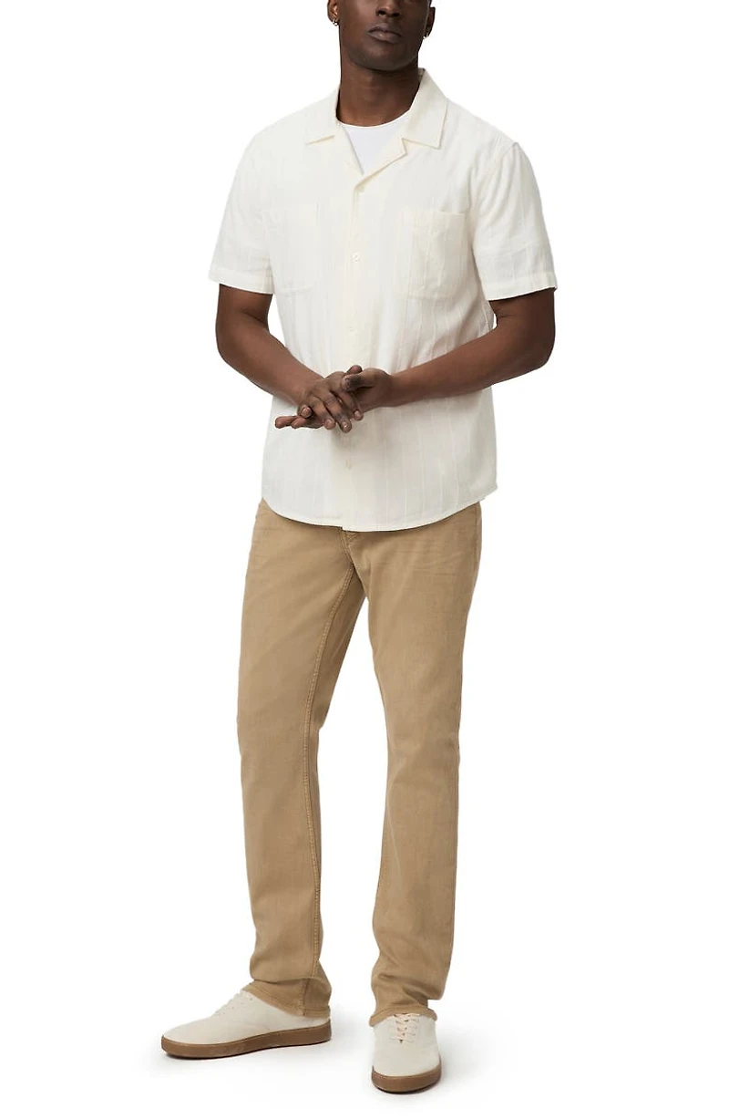 Jacobson Stripe Jacquard Camp Shirt