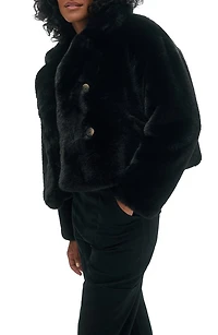 Push Faux Fur Coat